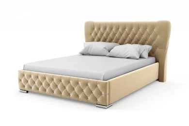 Кровать Бьянка с ламелями, стразы