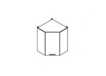 Шкаф навесной Равенна В55х55 (правый)