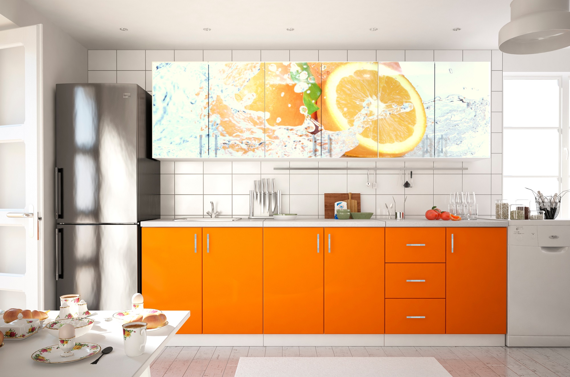 Оранжевая Кухня С Апельсинами