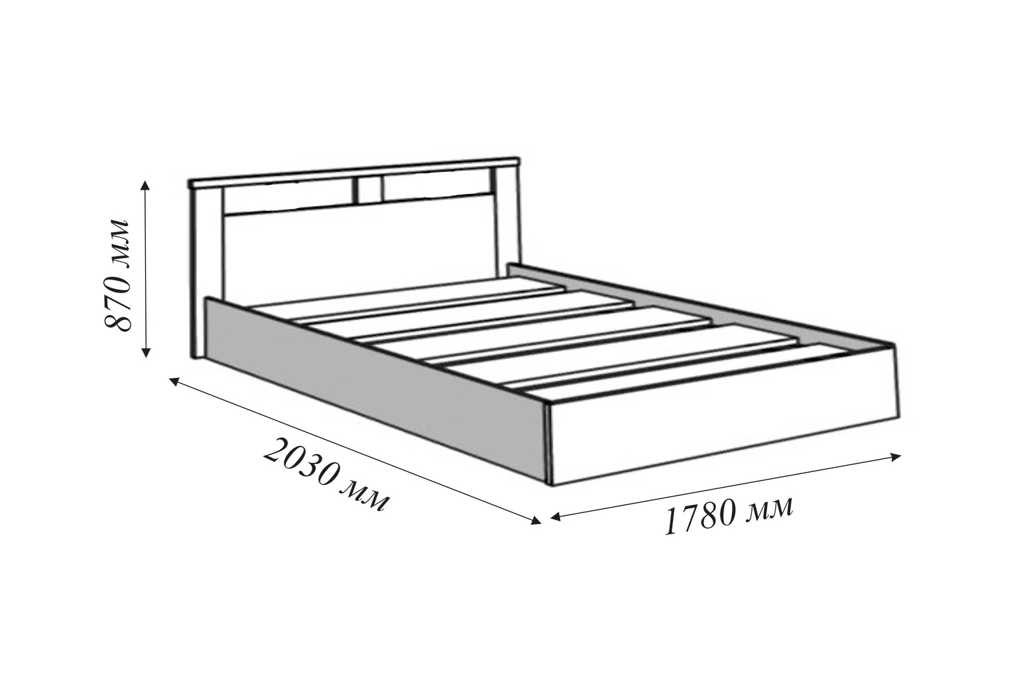 Кровать Жасмин 0.9 ВВР