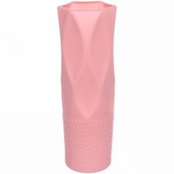 Ваза из пластика Marlen-Скарлет 0,6л 20*6см цвет розовый