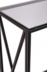 Консольный стол 1031-CB grey черный муар