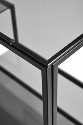 Консольный стол 1011-CB grey черный муар