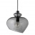 Лампа подвесная grace, 31,5х30 см, дымчатое стекло, черный цоколь