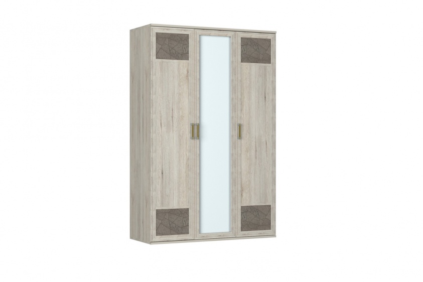 Шкаф для одежды Kantri 03 (фасады: 2 глухих+1 зеркало)