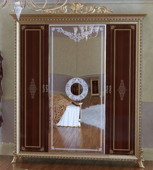 Шкаф Версаль СВ-01 4-х дверный с короной