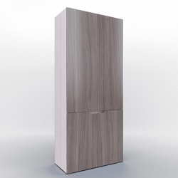 Шкаф 2-х створчатый ТРИО с древесной фактурой