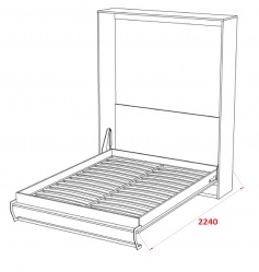 Шкаф-кровать трансформер SMART140