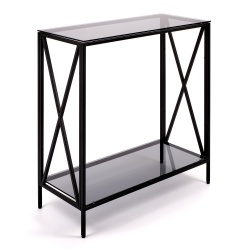 Консольный стол 1031-CB grey черный муар