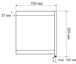 Торцевая сторона для экрана Малибу и Монро R 70 