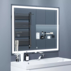 Зеркало для ванной Uperwood Tanos 100х80 с led-подсветкой и подогревом