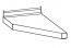 Столешница Тростник торцевая левая с плинтусом ПФК 03.030лев (300х25 мм)