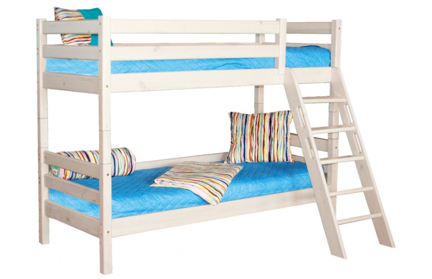 Кровать Соня вариант 10 двухъярусная с наклонной лестницей