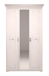Шкаф Афродита 3-х дверный с декоративным элементом (с зеркалом)