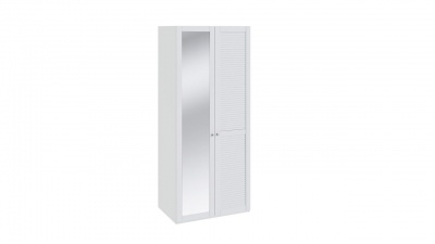 Шкаф Ривьера для одежды с 1-ой глухой и 1-ой с зеркальной дверью правый (895х582) СМ 241.07.002 R