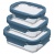 Набор контейнеров для запекания и хранения smart solutions, темно-синий, 3 шт.