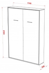 Шкаф-кровать трансформер SMART160 COMPO-2