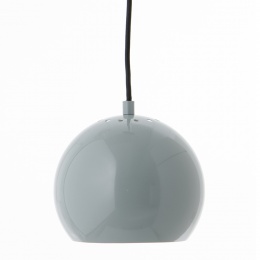 Лампа подвесная ball, 16х18 см, мятная глянцевая, черный шнур