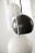 Лампа подвесная ball, 16х18 см, хром в глянце, черный шнур
