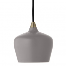Лампа подвесная cohen small, 15х16 см, серая матовая, черный шнур