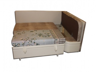 Кухонный угол Еврокомфорт со спальным местом (правый) подушки большие