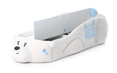 Кровать-мишка Pasha с ящиком по типу книжка с Эко матрасом и карманом