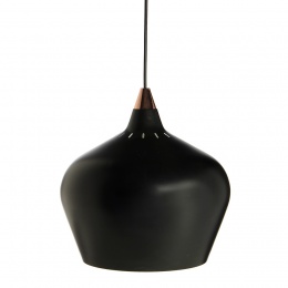 Лампа подвесная cohen small, 15х16 см, черная матовая, черный шнур