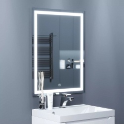 Зеркало для ванной Uperwood Tanos 60х80 с led-подсветкой и подогревом